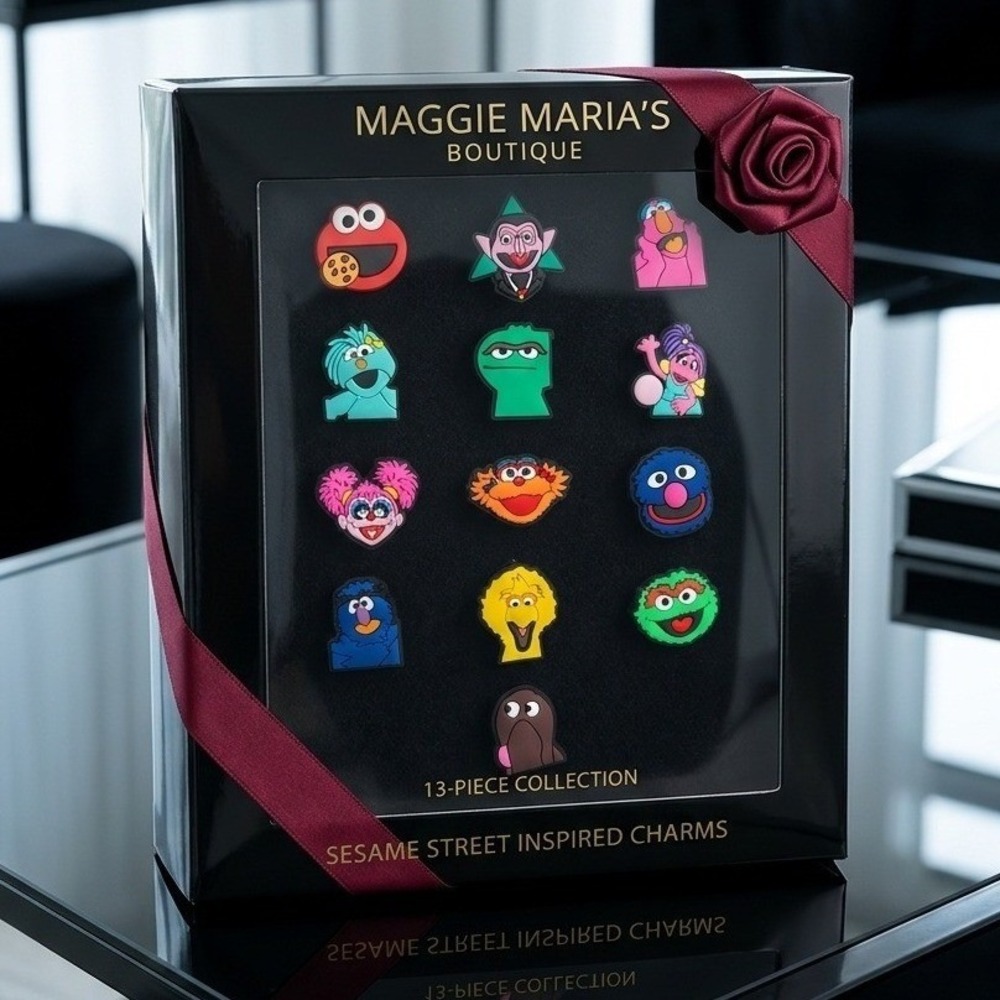Sesame Street Inspired 13-Piece Shoe Charm Collection Set